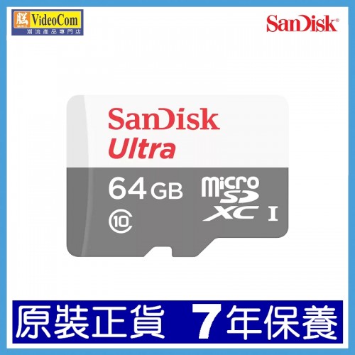 SANDISK 64GB Micro SD Ultra CL10 (100MB/s) W/O APD (SDSQUNR-64G-GN3MN) 772-4366-P SANDISK 64GB Micro SD Ultra CL10 (100MB/s) W/O APD (SDSQUNR-64G-GN3MN) 772-4366-P
